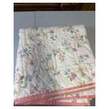 Floral bedspread