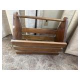 Wooden magazine rack
