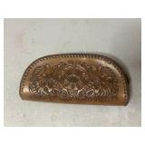 Vintage leather clutch