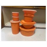 Vintage orange Tupperware