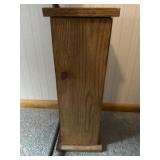 Wooden toilet paper holder