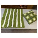 Green lap square and pillow