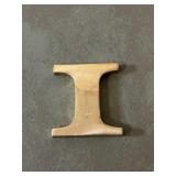 Brass letter I