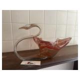 Blown Glass Swan