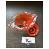 Decorative glass cornucopia