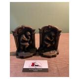 Brass The Thinker bookends
