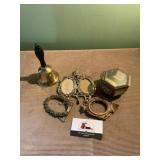 Vintage jewelry box and small frames