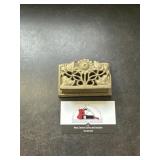 Brass rolled stamp holder