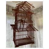Wood bird cage