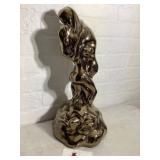 Vintage Ceramic Nude Man and Woman Kissing