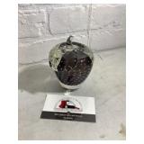 Purple Handblown Glass Apple Paperweight