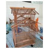 Wood Bird Cage