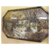 Vintage 3-D framed art