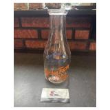 Garden Farm glass milk bottle