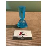 Vintage Blue Crystal perfume bottle