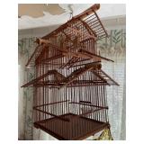 Wood bird cage