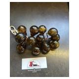 Light amber glass grape cluster