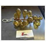 Light amber glass grape cluster