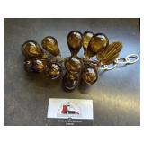 Light amber glass grape cluster