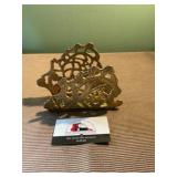 Brass letter holder
