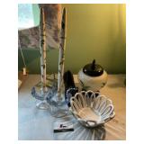 Misc decor, refillable candles