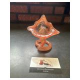 Vintage hand blown glass vase