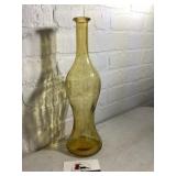 MCM Yellow Glass Genie Bottle