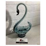 Murano Style Glass Swan