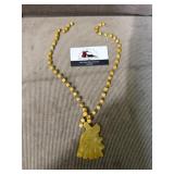 Yellow stone necklace