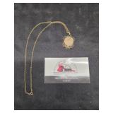 Indian Head Penny with Chain Marked 14kt GF