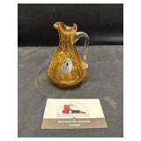 Pilgrim hand blown glass pitcher