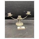 Pewter candelabra