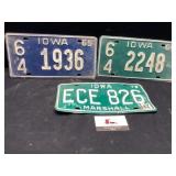 Vintage license plates