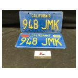 California license plates