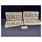 Vintage license plates