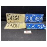 Vintage license plates