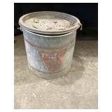 Galvanized Falls City minnow bucket