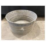 Galvanized tub