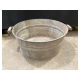 Galvanized wash tub