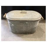 Galvanized boiler with lid