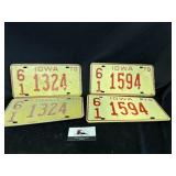 Vintage license plates