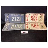 Vintage license plates
