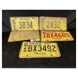 Vintage license plates