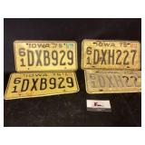 Vintage license plates