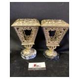 Marble candle holders