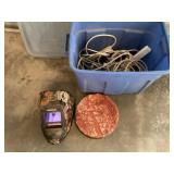 Misc electrical, welding helmet/ not complete