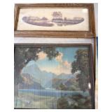 Vintage prints, framed prints