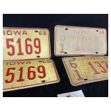 Vintage license plates