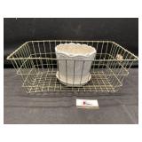 Planter and wire basket