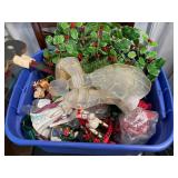 Tote of Christmas decor